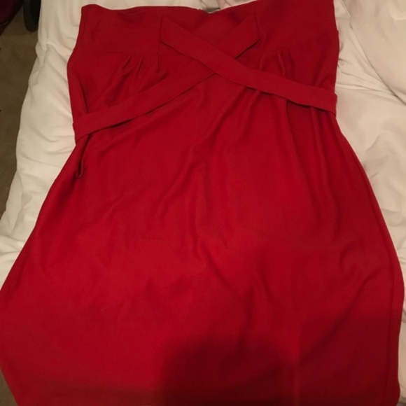 Tatyana Red Vickie High Waisted Pencil Skirt - Picture 3 of 4